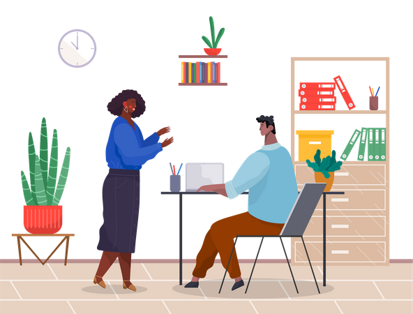 Business discussion  Illustration