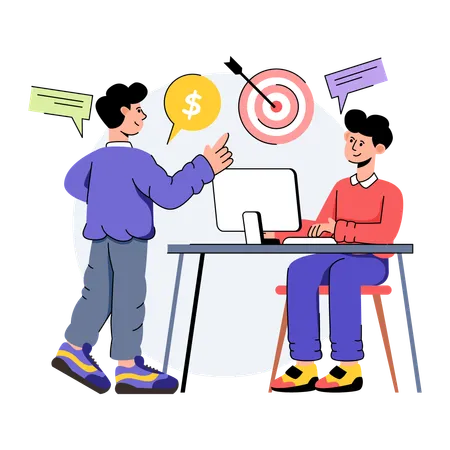 Business Discussion  Illustration