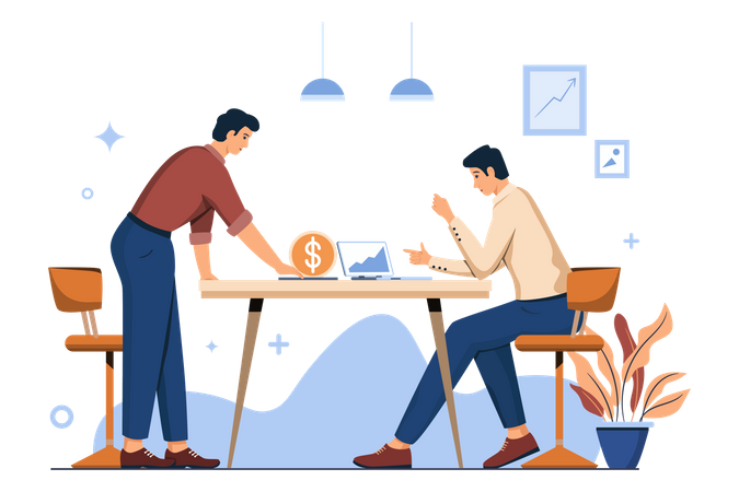 Business discussion  Illustration