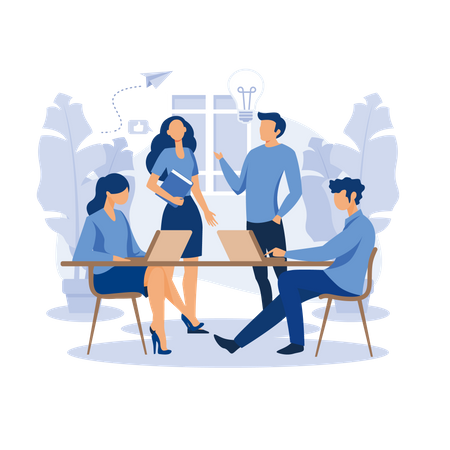 Business discussion  Illustration