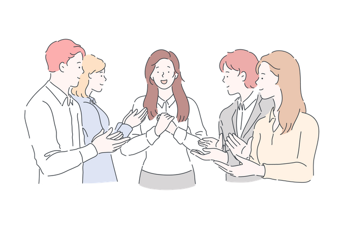 Business Discussion  Illustration