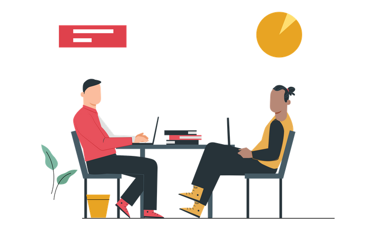 Business discussion  Illustration