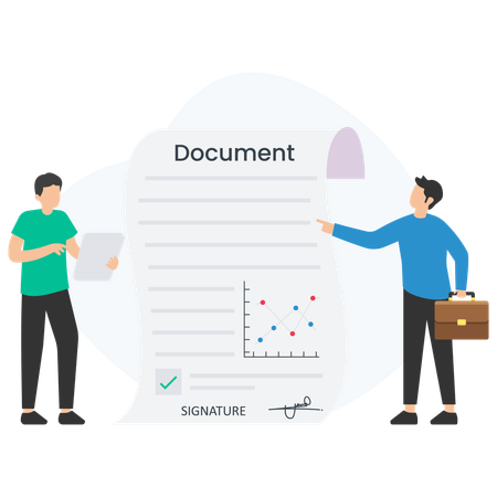 Business document  Illustration