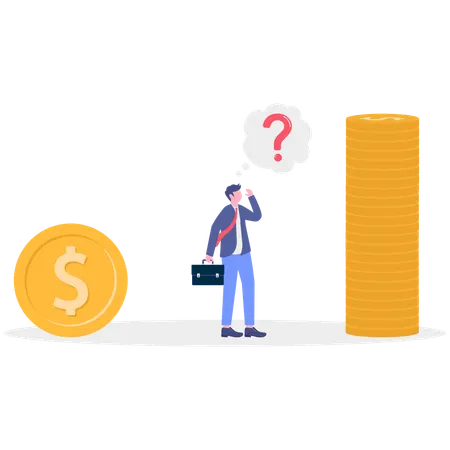Business doing financial management  Illustration