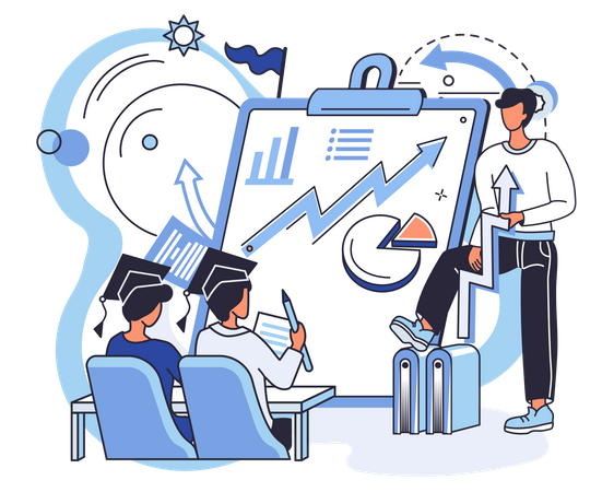 Business education training Illustration