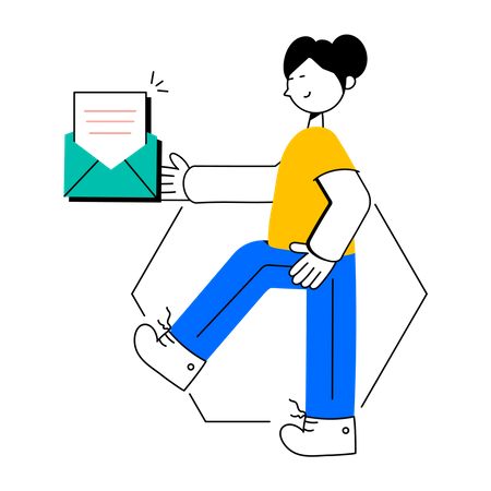 Business Email  Illustration