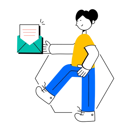 Business Email  Illustration