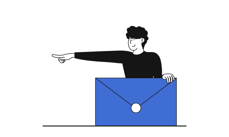 Business email  Illustration