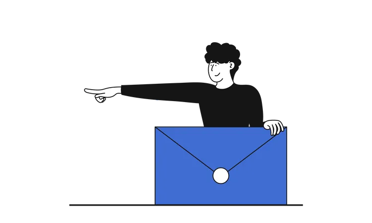 Business email  Illustration