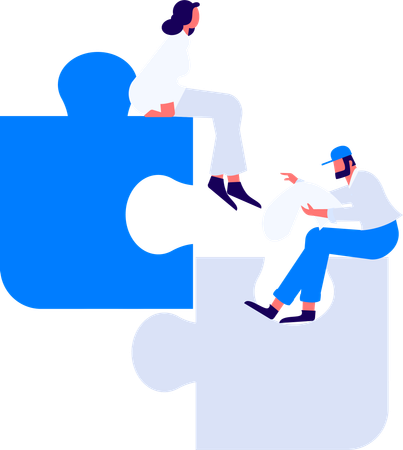 Business employee doing business meeting  Illustration