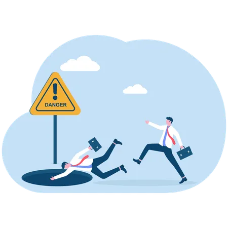 Business employee kicking boss  Illustration