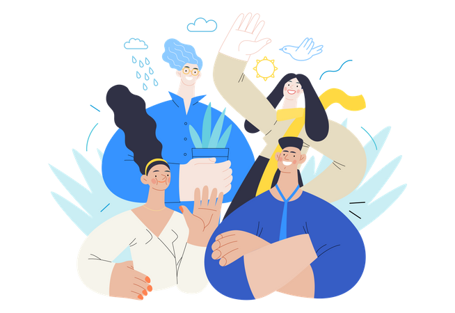 Business employees  Illustration