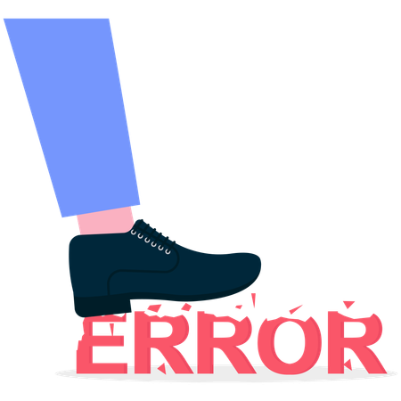 Business error  Illustration