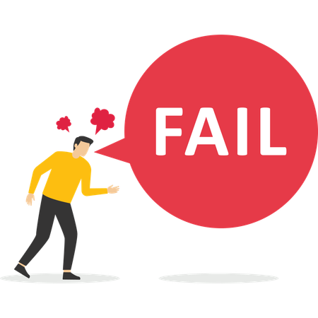 Business failure  Illustration