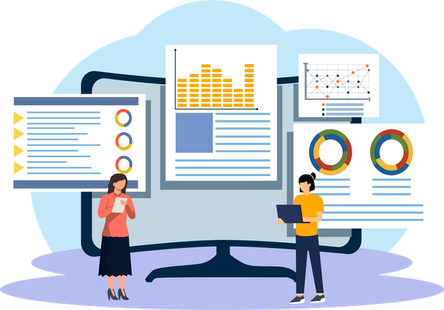 Business Finance growth  Illustration