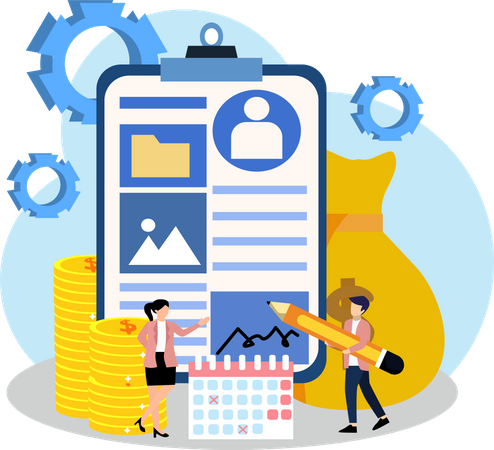 Business Finance  Illustration