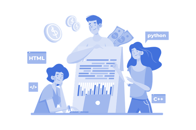 Business Finance Management  Illustration