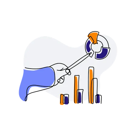 Business financial analysis  Illustration