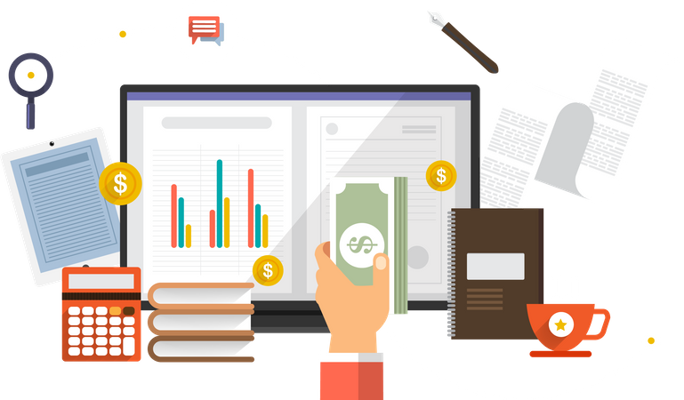 Business Financial  Illustration