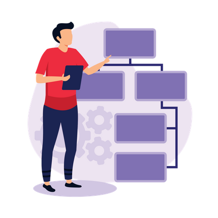 Business flow  Illustration