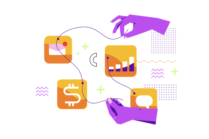 Business Flow  イラスト