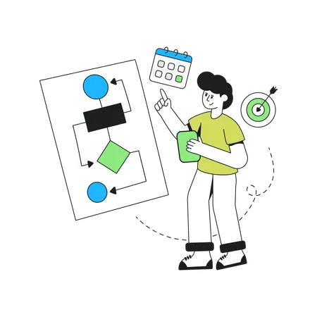 Business Flowchart  Illustration