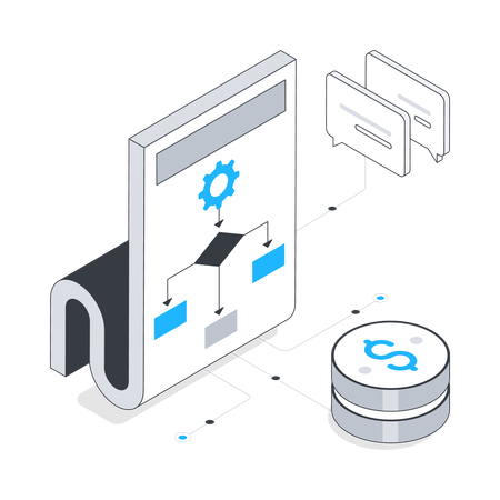Business flowchart  Illustration