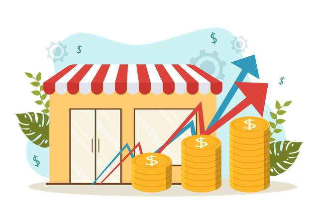 Business Franchise growth  Illustration