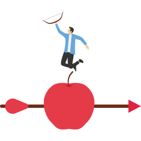 Business goal achievement  Illustration