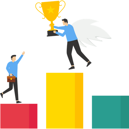 Business goal achievement  Illustration