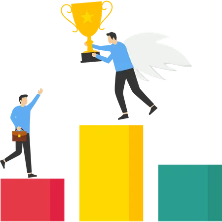 Business goal achievement  Illustration