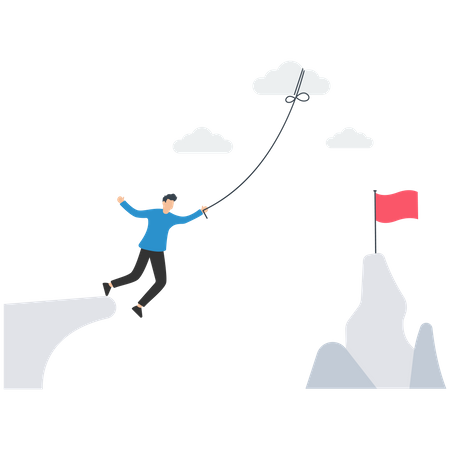 Business goal achievement  Illustration