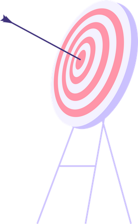 Business goal achievement  Illustration