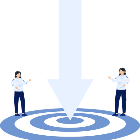 Business Goal Strategy Direction Success Achievement Focus  Illustration
