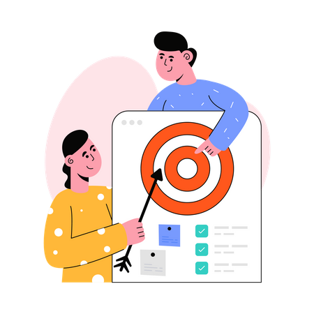 Business Goal Strategy  Illustration