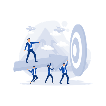 Business Goals Achievement  Illustration