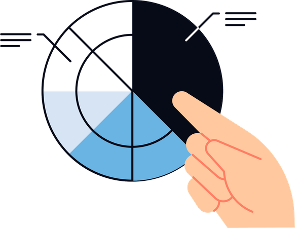 Business graph  Illustration