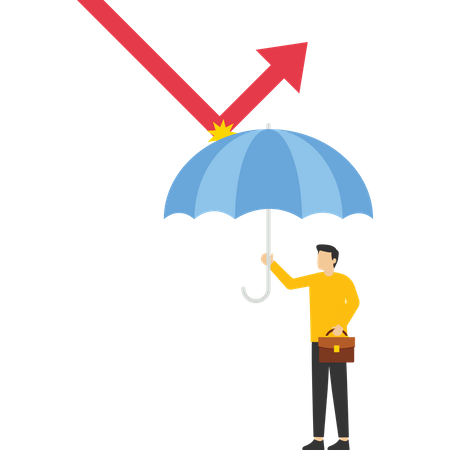 Business graphs do not affect insured investors  Illustration