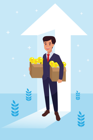 Business growing idea  Illustration