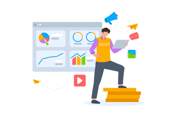 Business Growth  Illustration