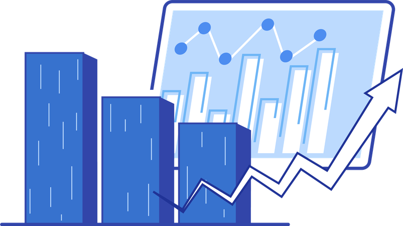 Business growth and analysis  Illustration