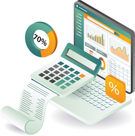 Business growth and performance analysis  Illustration