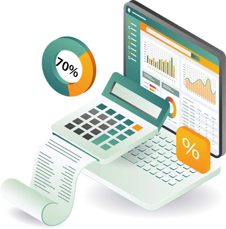 Business growth and performance analysis  Illustration