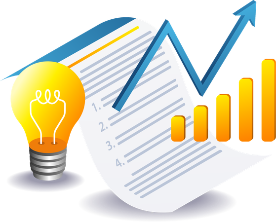 Business growth ideas notes  Illustration