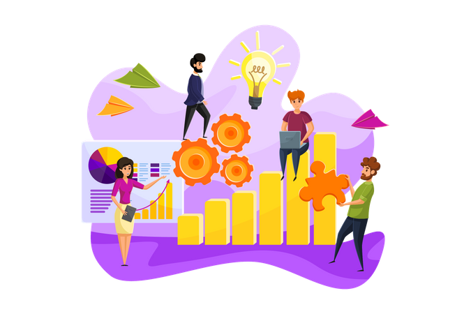 Business Growth  Illustration