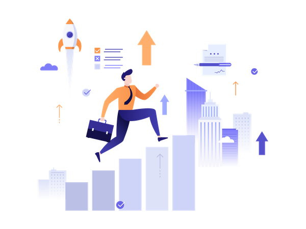 Business Growth  Illustration