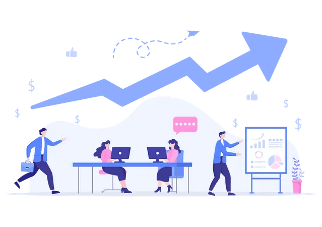 Business Growth  Illustration