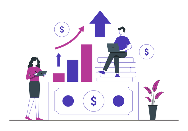 Business Growth  Illustration