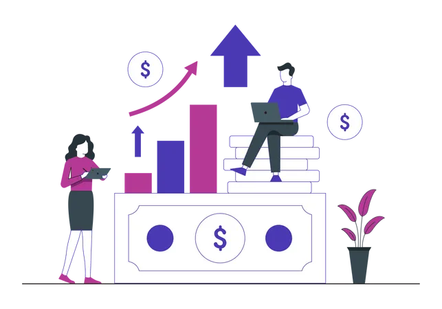 Business Growth  Illustration