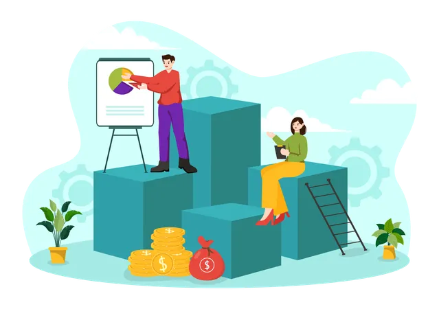 Business Growth  Illustration